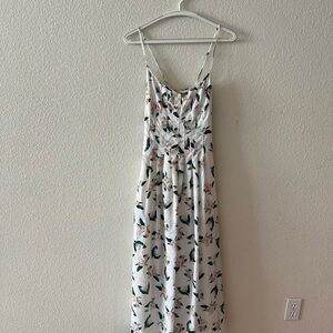 Banana Republic White Floral Maxi Dress